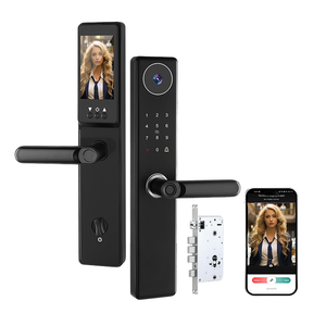 Cerradura Inteligente para Hotel, Puerta Corredera Doble de Vidrio, Control de Acceso, Cerradura Magnética, Huella Dactilar, Lector de Tarjetas Controlado por Aplicación, WiFi - Product Image 1