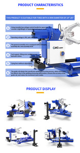 Полностью Автоматический шиномонтажный станок для тяжелых грузовых автомобилей, передвижной шиномонтажный станок с дешевым шиномонтажным устройством - Product Image 6