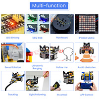 Robot Voiture de Football Multifonction Keyestudio Beetlebot 3-en-1 avec Évitement Automatique d'Obstacles pour l'Éducation STEM et Arduino