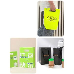 Bolsa de Papel Negra para Joyería con Asa, Personalizada con Logotipo de Marca, para Regalos y Compras de Ropa de Lujo, Modelo Yy341 - Product Image 3