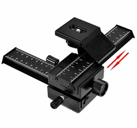 Rail de mise au point macro à 4 voies pour prise de vue rapprochée Accessoires d'appareil photo reflex numérique à bas prix