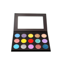 Anpassbare Eigenmarke Make-up Lidschatten-Palette Private Label Leere Pigmente Lidschatten Schimmer Finish Light Dark Glitter Matte