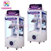 Funspace Pièce Exploité 60 Clips Lucky Planet 3 Griffe Machine pince cadeau Prix Automatique Cadeau Machine De Jeu