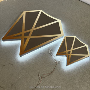 Led personalizado 3D logo <span class=keywords><strong>Sign</strong></span> interior Metal Led retroiluminado al aire libre logo Wall <span class=keywords><strong>Sign</strong></span> Business Channel Letters Signs logo al aire libre - Product Image 2