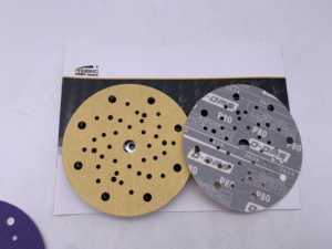 6 ''150mm sarı alüminyum oksit zımpara diski cırt cırt iç delik ile araba için Metal mobilya parlatma - Product Image 6