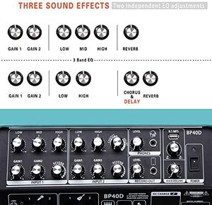 Altoparlanti all'Ingrosso <span class=keywords><strong>Amplificatore</strong></span> Coolmusic 80W per Chitarra Acustica Amplificato <span class=keywords><strong>Casse</strong></span> Portatili Potenti - Product Image 5
