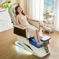 Bassin de bain de pieds électrique de luxe avec massage, fauteuil de pédicure et manucure