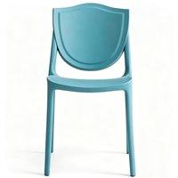 Chaise de salle à manger moderne en plastique, légère et empilable, pour la maison, le jardin, les restaurants et les événements