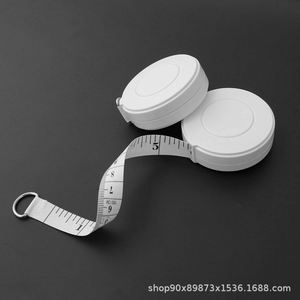 Cinta Métrica Retráctil de Cuero PU Redonda con Logotipo Personalizado, 60 Pulgadas/150 cm, para Medir Cintura y Costura - Product Image 4