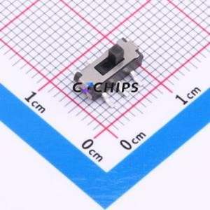 MST-22D18G2 BD 125 Slide Switch SMD-6P,9x3.5mm Switch Double Pole Double Throw Rectangle Pin Header 9.05mm 3.5mm - Product Image 1