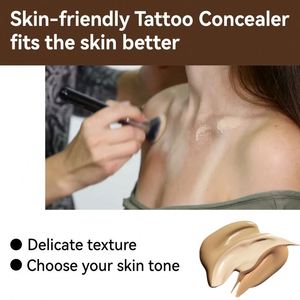 Eelhoe Cover up illuminante bicolore scatola correttore crema Ce su misura cicatrici del tatuaggio macchie impermeabili adulti 29g - Product Image 4