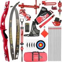 Kit complet d'arc recurve Sanlida X8 66 68 70 pouces 16-50lbs pour la compétition, l'entraînement et le tir