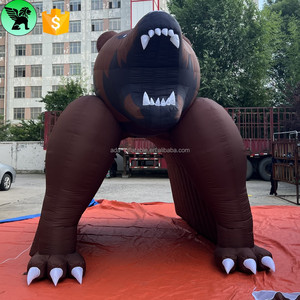 Túnel de entrada de oso inflable, decoración de animales personalizada para eventos gigantes, oso inflable de dibujos animados para Festival A9940 - Product Image 5
