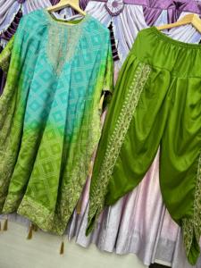 ชุดผ้าพิมพ์ลายสำหรับผู้หญิงผ้าคอตตอนผ้าไหมพิมพ์ลายปักสำหรับปาร์ตี้ที่น่าสนใจ - Product Image 4