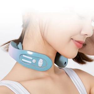 Appareil de massage cervical, instrument de physiothérapie pour la protection des épaules et du cou, mini masseur de cou portable à compresse chaude - Product Image 3
