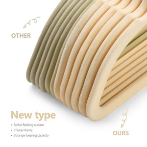 Bộ Quần Áo Bằng Nhung Avisday Cho Nam, Móc Treo Quần Áo Mạ Vàng Không Phai Màu Thiết Kế Có Rãnh Chữ V Cảm Ứng Mềm Mại - Product Image 3