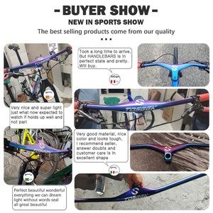 <span class=keywords><strong>Manillar</strong></span> Integrado de Carbono para Bicicleta de Montaña <span class=keywords><strong>TOSEEK</strong></span>, Ancho de 660/800 mm -17 °   Tubo de dirección Rise de 28,6 mm con luz que cambia de color para exteriores, 285 g - Product Image 3