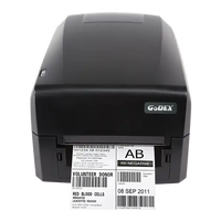 Printer Barcode Godex GE330 GE300 4 inci, Printer Label Thermal Transfer Desktop, Printer Resi/Label Pengiriman BPE300 BPE330, Printer Kantor