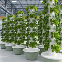 Système d'irrigation vertical hydroponique automatique Tru-Spring Anti-UV Grow Garden à 9 niveaux pour la culture à domicile avec pompe, garantie 1 an
