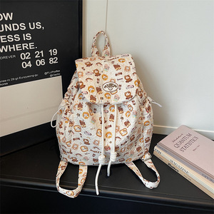 Japanese style <b>cute</b> <b>bear</b> backpack 2026 new cartoon anime small backpack soft adorable casual lightweight double-shoulder bag - Product Image 6
