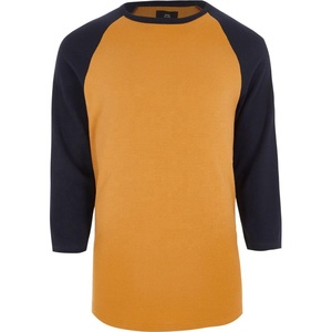 Camiseta de Béisbol de Manga Larga al por Mayor de Alta Calidad, Personalizada, 100% Algodón, Cuello con Cierre, Antibacteriana, Transpirable, Tallas Grandes para Hombre - Product Image 1