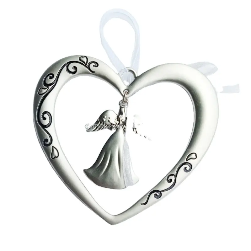 wholesale custom logo fancy metal jewelry pendant charm heart shape frames picture home decoration wall
