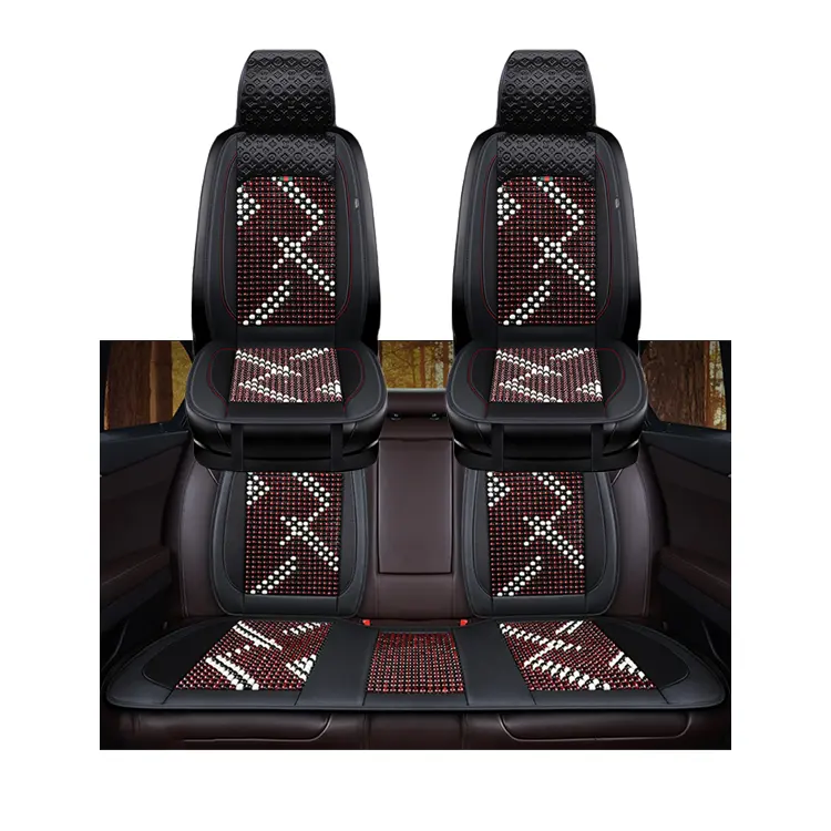 Xiangta Breathable Waterproof Wooden Bead Cooling Handmade Car Seat Cushion for Universal Car