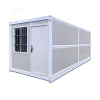 Conteneur pliable de type Z, bureau de chantier portable, bâtiment modulaire temporaire, panneau sandwich en acier, design moderne, couleurs personnalisées