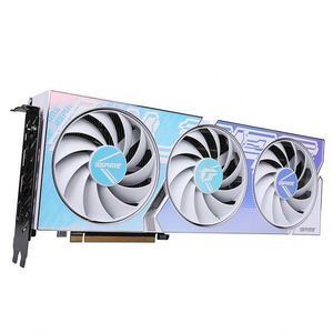 Nouvelle arrivée, carte graphique de bureau colorée IGame GeForce RTX 4060 <span class=keywords><strong>Ti</strong></span> Ultra W OC 8 Go GDDR6 avec ventilateur - Product Image 2