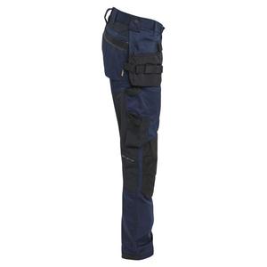 BLAKLADER - 175018328600C64 Pantalones artesanos con elásticos Azul marino oscuro-PANTALÓN DE TRABAJO EAN 7330509911969 PANTALONES DE TRABAJO VAQUERO - Product Image 4