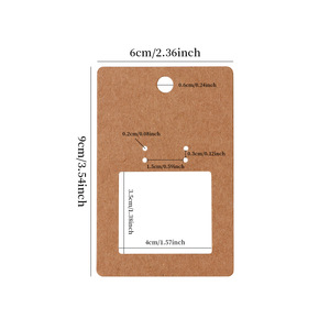 Factory Custom Printed Logo Jewelry Display Cards Necklace Earring Card <strong>Art</strong> <strong>Paper</strong> Die Cut Cardboard for Jewelry - Product Image 3