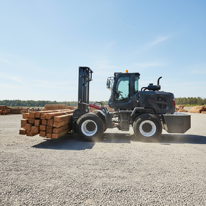 ביצועים גבוהים מפעל מחוץ לכביש מלגזה ארבע כונן חקלאי כל השטח מלגזה טיפול פריקה מלגזה - Product Image 1