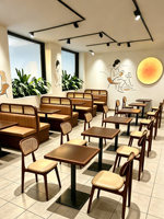 Tables et chaises pour restaurants chinois, hôtels, salles privées, grandes tables, ensembles de repas barbecue, restaurants japonais et occidentaux