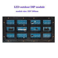 Módulo de Pantalla LED P8 DIP 3 en 1 al por Mayor, 320x160mm, Módulo LED de Alta Calidad