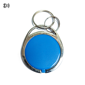 Kim loại bền cạnh NFC <span class=keywords><strong>keyfob</strong></span> 13.56MHz Mifare cổ điển Ev1 kiểm soát truy cập <span class=keywords><strong>RFID</strong></span> kim loại-cạnh ABS Keychain - Product Image 4