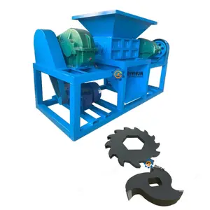 High efficiency factory sale car rubber pellets recycling crusher natural rubber shredder machine