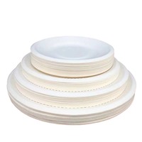 Assiettes en papier jetables, impression de logo personnalisé pour les fêtes, les restaurants, les plats à emporter, les desserts, les dîners