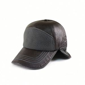 High Quality Baseball Cap Men Black Winter <b>Hat</b> Adjustable Autumn Winter Warm <b>Hats</b> Wholesale OEM - Product Image 3