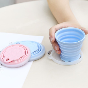 Custom Logo Silicone Folding <strong>Cup</strong> Portable BPA Free Coffee Mug Modern Design Sports &amp; Outdoor Travel <strong>Collapsible</strong> Water <strong>Cup</strong> - Product Image 4