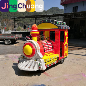 Treno Turistico JingChuang <span class=keywords><strong>Thomas</strong></span> Tank Engine Nuovo Treno Antincendio per Punti Panoramici, Auto da Turismo, Treno Senza Binari per Piazze e Parchi Divertimento, Treno da Esterno - Product Image 4