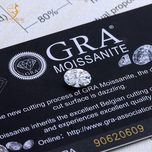 Junyuan Bijoux Moissanite Diamant DEF Couleur VVS Excellent Ovale Mossanite Diamant GRA Certificat en Stock - Product Image 4