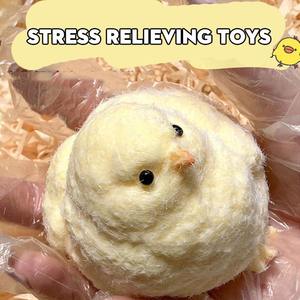 Mini Giocattolo Antistress Taba, Simpatico Giocattolo Squeezable in TPR per Bambini, Vendita Calda, <span class=keywords><strong>Pulcino</strong></span> di Pasqua Kawaii con Guscio Soffice, Fidget Mochi Chicken - Product Image 3