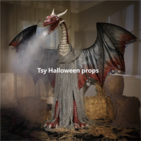 Collection de Grands Accessoires d'Horreur Animés pour Halloween, Décorations Effrayantes à Induction Électrique pour Maison Hantée et Salle d'Évasion