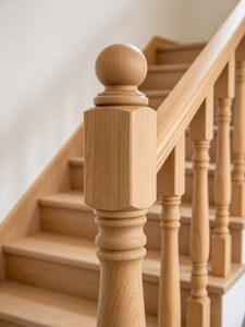 Contemporary Wood <b>Stair</b> <b>Railings</b> With Glass Panels Wall Mounted Balustrade <b>For</b> Staircase - Product Image 5
