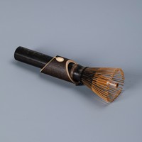 Fouet à matcha en bambou fendu à la main, 80, 100, 120 dents, pointes courbées, attache en fil noir, emballage en tube transparent, outils à thé Chasen