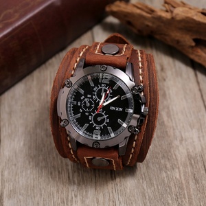 Hand-stitched Cowhide <b>Watch</b> Men's Leather Bracelet Mechanical <b>Watch</b> - Product Image 4