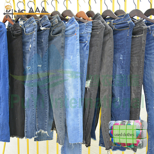 Taglie forti Jeans donna all'ingrosso di seconda mano pantaloni corea usato abbigliamento balle vestiti usati da tacchino - Product Image 3