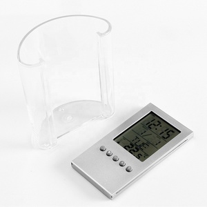KH-CL054 <span class=keywords><strong>LCD</strong></span> Nhựa Văn Phòng Văn Phòng Phẩm Lịch Kỹ Thuật Số Ngày Đồng Hồ Để Bàn Với Người Giữ Bút - Product Image 4