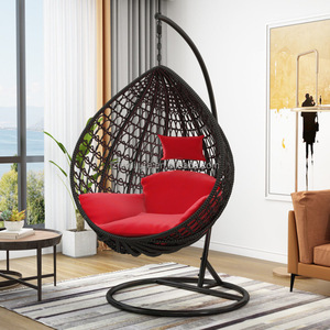 Wholesale Custom Modern Outdoor Hotel Courtyard Swing Hanging <b>Egg</b> Leisure Chair with Custom Color & Design Super Comfortable - Product Image 2