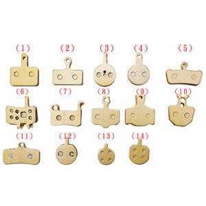 Pastillas de freno de disco para bicicleta de montaña, bloques de freno duraderos a base de cobre compuesto metálico para sistema de frenado de bicicleta - Product Image 1